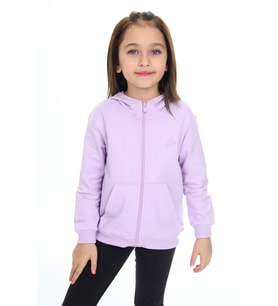 Toontoy Kız Çocuk Nakışlı Hırka (Lila)