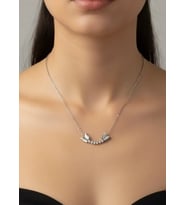 Çelik Silver Kelebek Kolye - 25-clkk224