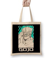 Gojo Satoru Jujutsu Kaisen Portrait Bez Çanta Uzun Saplı