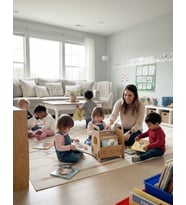 Montessori Ahşap Çocuk Kitaplığı  Eğitici ve Dekoratif Tasarım - Kitaplık