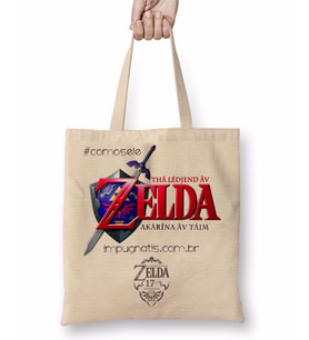 The Legend of Zelda Ocarina of Time Bez Çanta Uzun Saplı