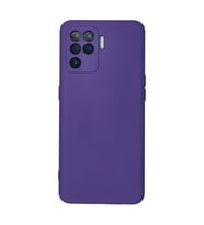 Oppo Reno 5 Lite Kılıf Nano İçi Kadife Silikon - Mor