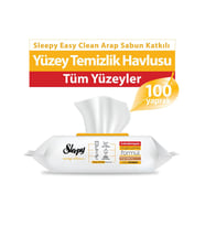 Sleepy Easy Clean Arap Sabunu Katkılı Yüzey Temizlik Havlusu 100 Adet - Standart