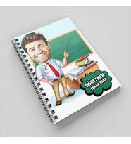 Yakışıklı Hocam Karikatürlü Defter