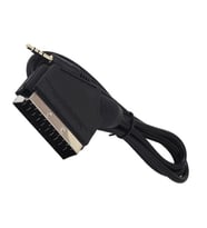 Powermaster PM-12979 Uydu Alıcısı AV Kablo 3.5 Mm Stereo Erkek-Scart Kablo 1.2 Metre Uzun Jack