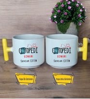 Ortopedi Uzmanı Kupa Bardak T Sarı Kulplu Tıp Bayramı Hediyesi