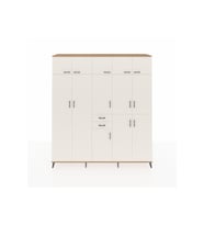 Hyperion Gardrop 10 Raflı 2 Çekmeceli 3 Askılı 220x44x243 Çam-Aytaşı/Aytaşı