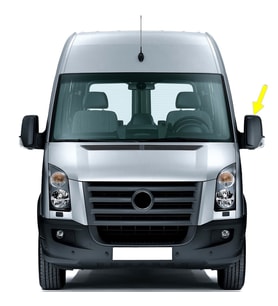 VW Crafter 2006-2013 Sol Dış Ayna Komple Elektrikli 2E1857501Q