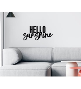 BK Home Hello Sunshine Duvar Yazısı-1 (Siyah)