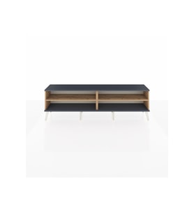 Arges TV Ünitesi 2 Raflı  176x30x51 Çam-Antrasit/Çam