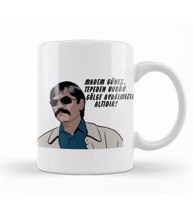 Pala Madem Güneş Tepeden Vurdu Gölge Ayağımızın Altıdır Kupa Bardak Porselen