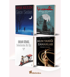Gece Sesleri (Yazar: Ayşe Kulin) - Bir Kedi, Bir Adam, Bir Ölüm (Yazar: Zülfü Livaneli) - Sokaklardan Bir Kız (Yazar: Orhan Kemal) - Mum Yanığı Zamanlar (Yazar: Ali Coşkun Hirik)