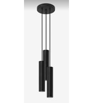 MYLİGHTS  ÜÇLÜ LED AVİZE  SPOR MODERN AVİZE  PANASONIC GÜN IŞIĞI AMPULLÜ  (Siyah)