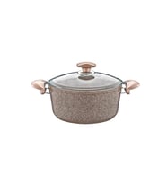 Oms Collection 18X10 cm Granit Derin Tencere Kahverengi