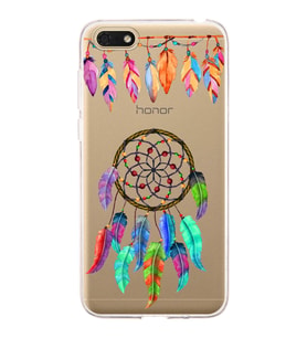 PrintiFy Huawei Honor 7S ile Uyumlu 1mm Slim Fit Nazar Boncuğu 6 Baskılı Şeffaf  Kılıf