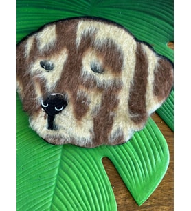 25X20 CM PELUŞ TÜĞLÜ KÖPEK ARMA DİKİŞ GİYİM AKSESUARI