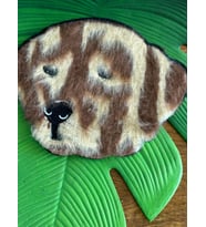 25X20 CM PELUŞ TÜĞLÜ KÖPEK ARMA DİKİŞ GİYİM AKSESUARI