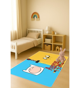Modern Dijital Baskı Kaymaz Taban Çocuk ve Genç Odası Halısı H0550