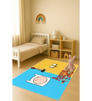 Modern Dijital Baskı Kaymaz Taban Çocuk ve Genç Odası Halısı H0550