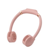 Pembe Taşınabilir Ve Şarjlı Boyun Fanı- Built-in 2000mah Neck Fan Pink