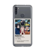 Samsung Galaxy M21 Uyumlu Naruto Anime Desenli Şeffaf Telefon Kılıfı