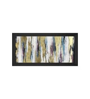 Soyut Şekiller Motifli Kanvas Tablo 80 x 110 cm Siyah Çerçeve