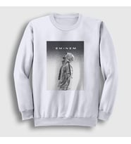 Presmono Unisex Beyaz Sky Eminem Sweatshirt 156027tt
