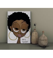 BK Home The Lazy People Collection Foxy Lady Tasarımlı Kanvas Tablo-1