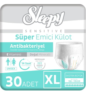 Sensitive Antibakteriyel Emici Külot Xlarge 30 Adet
