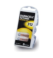 DURACELL 312 NUMARA KULAKLIK İŞİTME CİHAZI PİLİ 6'LI KULAK PİLİ 