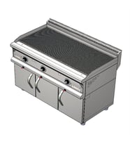 CSA Karacasan 900 Seri Dolaplı 120 cm Tüplü Tam Kanallı Izgara 120x90x85Cm