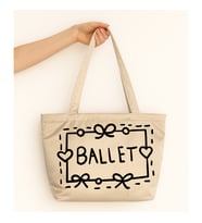 Ballet Amour Tasarım Mat Saten Çanta (Krem)