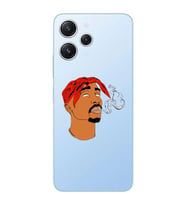 Xiaomi REDMI 12 Uyumlu Tupac Desenli Şeffaf Telefon Kılıfı