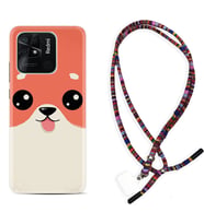 Xiaomi Poco X3 Pro M4 Pro X4 Pro C40 10C Kılıf Boyun Asklı Rasta Silikon Sevimli Köpek 1731