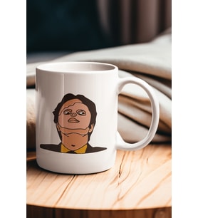 Mask Dwight Schrute İlüstrasyon The Office Baskılı Kupa Bardak