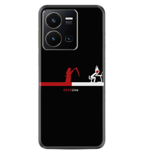 Vivo Y22 Kılıf Silikon Desen Özel Seri Dead Line 1662