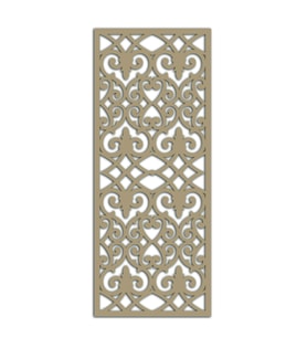 Liar Ahşap Seperatör (Paravan) - KSP206 - (85 x 210 cm) - (18 mm) - (Beyaz) (Renksiz)