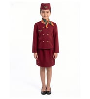 Hostes Kostümü Bordo