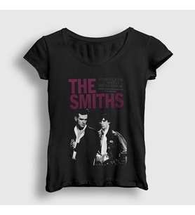 Presmono Kadın Siyah Poster Müzik The Smiths T-Shirt 524231tt