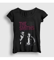 Presmono Kadın Siyah Poster Müzik The Smiths T-Shirt 524231tt