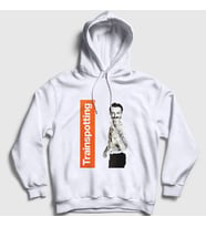 Presmono Unisex Beyaz Begbie Film Trainspotting Kapüşonlu Sweatshirt 451920tt