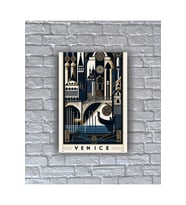 Dünya Şehirleri Paris London Roma Venice Oslo Duvar dekorasyon Ahşap Tablo Set