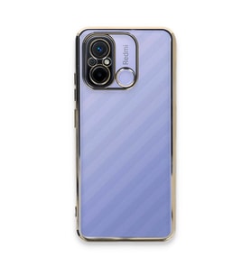 Xiaomi Redmi 12c Kılıf Razer Lensli Silikon - Gold