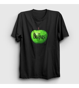 Presmono Unisex Siyah Apple The Beatles T-Shirt 114160tt