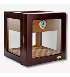 Lubinski Cam Küp Cedar Tepsili Puro Kutusu Humidor 40s LB-010