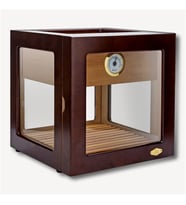 Lubinski Cam Küp Cedar Tepsili Puro Kutusu Humidor 40s LB-010
