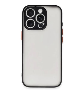 Newface Apple iPhone 16 Pro Kılıf Montreal Silikon Kapak - Siyah