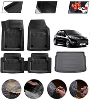 Peugeot 207 Uyumlu Paspas Araca Özel Bagaj Havuzu MBS Siyah