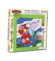 ms-12 Çocuk Ahşap Çerçeveli Seramik Mozaik Set 20x20 cm