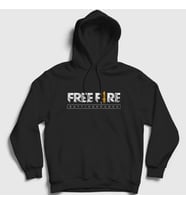 Presmono Unisex Siyah Logo V2 Free Fire Kapüşonlu Sweatshirt 233740tt